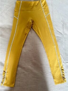 FREE PEOPLE MOVEMENT Mustard Yellow Leggings SIZE SMALL